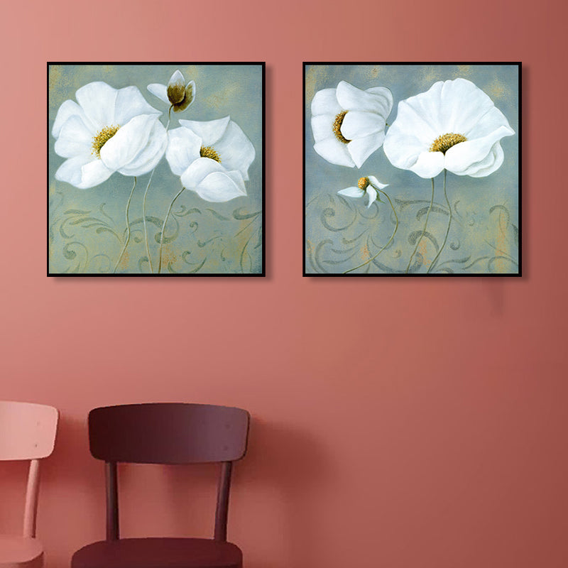 Vivolux | Weiche Farbblumenblüte Kunstdruck Texturiert Modernistische Esszimmer Leinwand, Multiple Größen