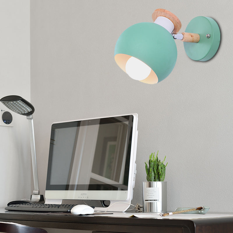 Vivolux | Einzelne lichtkugelförmige wandlampe nordisches metall wandleuchtenlicht für kindergarten kinderzimmer