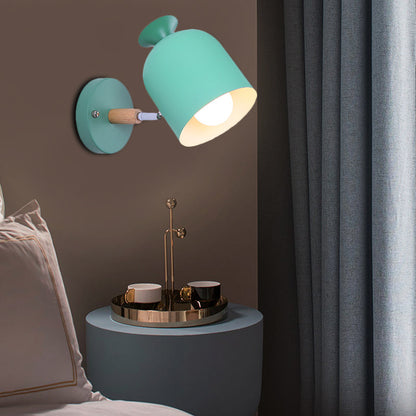 Vivolux | Cup Shade Volwassen Slaapkamer Wandlamp Draaibaar Metaal Eén Licht Macaron Loft Wandlamp