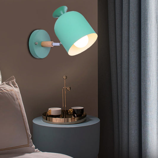 Vivolux | Cup Shade Volwassen Slaapkamer Wandlamp Draaibaar Metaal Eén Licht Macaron Loft Wandlamp