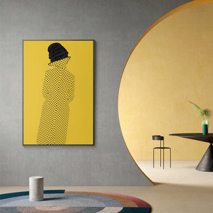 Vivolux | Glam Style Girl Rückmalerei Leinwand Lichtfarbe Fotografie Wanddekoration, Verschiedene Größen