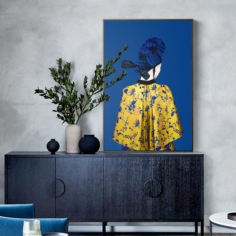 Vivolux | Glam Style Girl Rückmalerei Leinwand Lichtfarbe Fotografie Wanddekoration, Verschiedene Größen