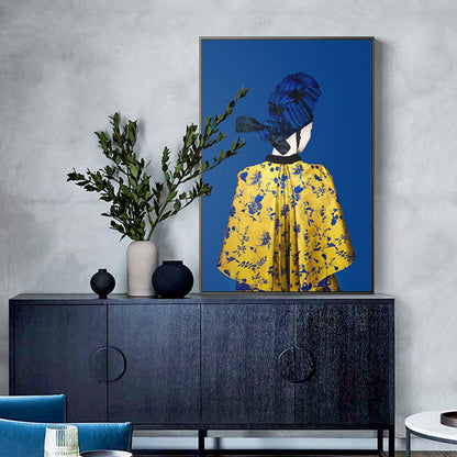 Vivolux | Glam Style Girl Rückmalerei Leinwand Lichtfarbe Fotografie Wanddekoration, Verschiedene Größen