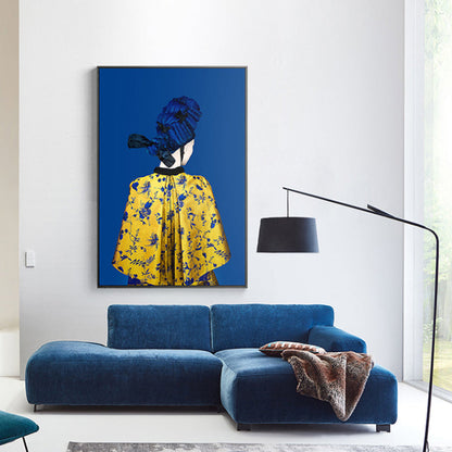 Vivolux | Glam Style Girl Rückmalerei Leinwand Lichtfarbe Fotografie Wanddekoration, Verschiedene Größen