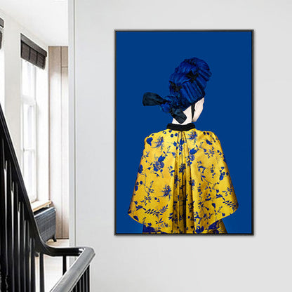 Vivolux | Glam Style Girl Rückmalerei Leinwand Lichtfarbe Fotografie Wanddekoration, Verschiedene Größen