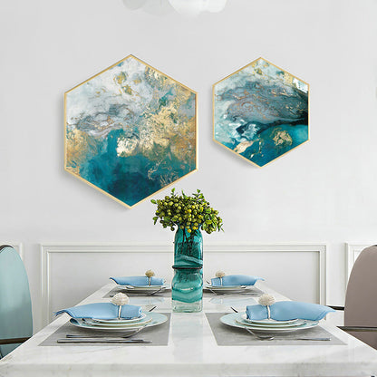 Vivolux | Abstraktes Muster Wandkunstdruck Skandinavische Leinwand Texturiertes Gemälde in sanften Farben