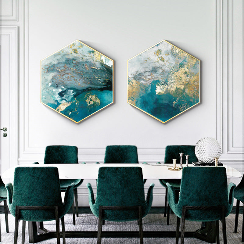 Vivolux | Abstraktes Muster Wandkunstdruck Skandinavische Leinwand Texturiertes Gemälde in sanften Farben