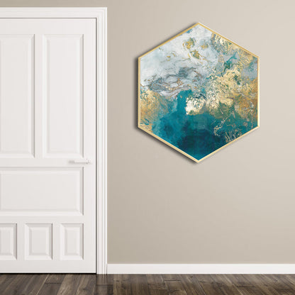 Vivolux | Abstraktes Muster Wandkunstdruck Skandinavische Leinwand Texturiertes Gemälde in sanften Farben