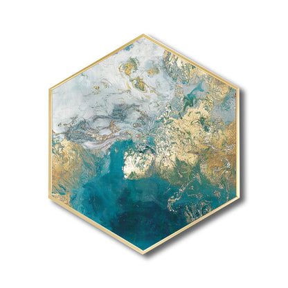 Vivolux | Abstraktes Muster Wandkunstdruck Skandinavische Leinwand Texturiertes Gemälde in sanften Farben