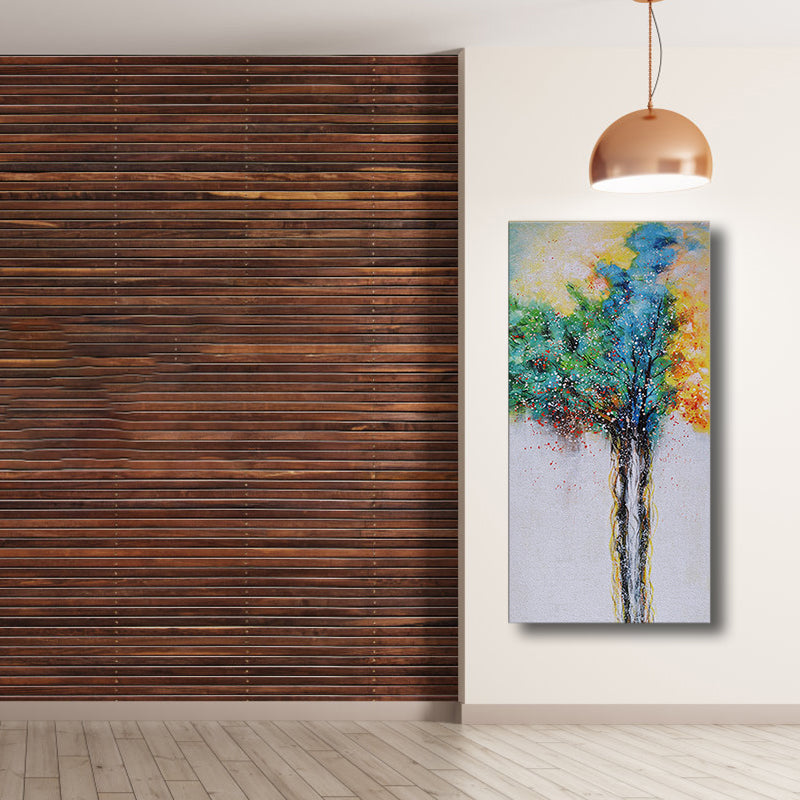Vivolux | Strukturiert Botanik Wanddekoration Zeitgenössische Kunst Leinwandmalerei, Mehrere Größen Verfügbar