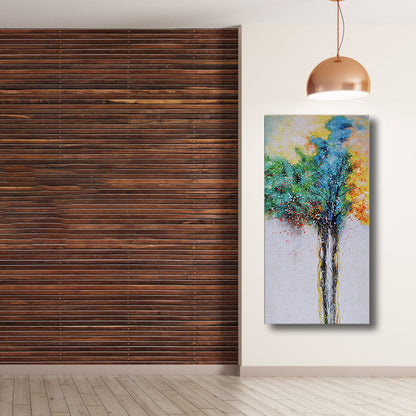 Vivolux | Strukturiert Botanik Wanddekoration Zeitgenössische Kunst Leinwandmalerei, Mehrere Größen Verfügbar
