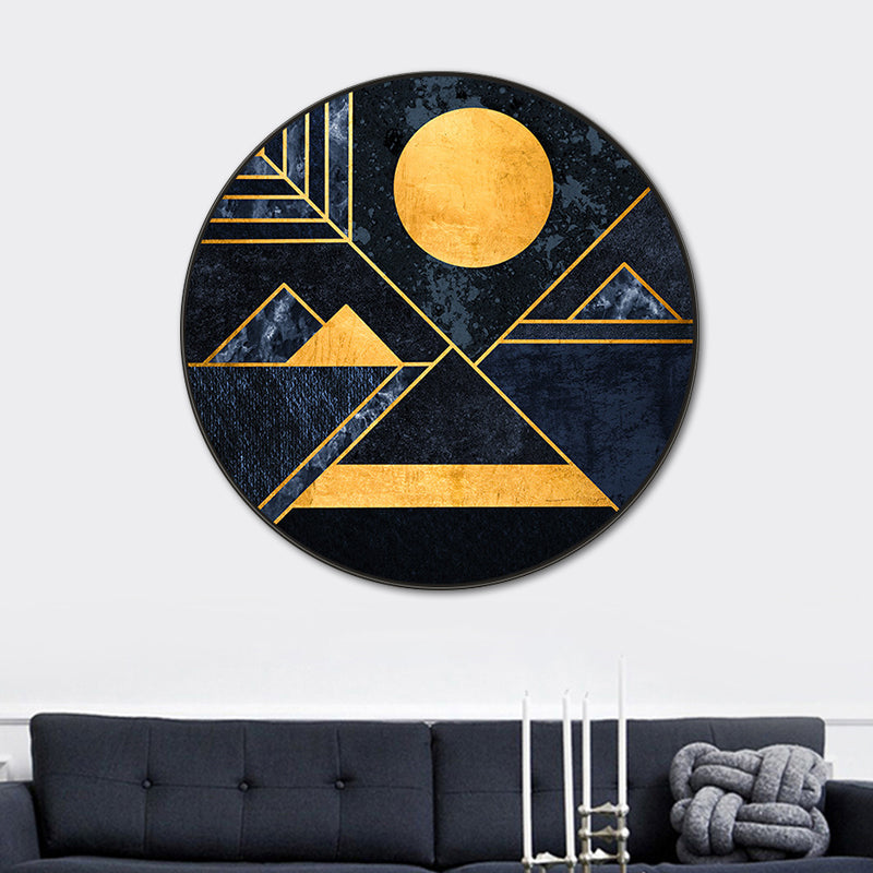 Vivolux | Leinwand Texturiert Wanddekoration Modernes Grafisches Muster Gemälde, Mehrere Größenoptionen