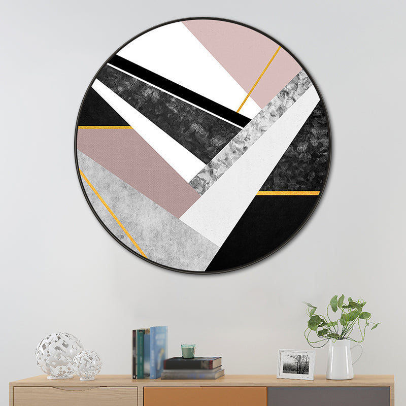 Vivolux | Leinwand Texturiert Wanddekoration Modernes Grafisches Muster Gemälde, Mehrere Größenoptionen