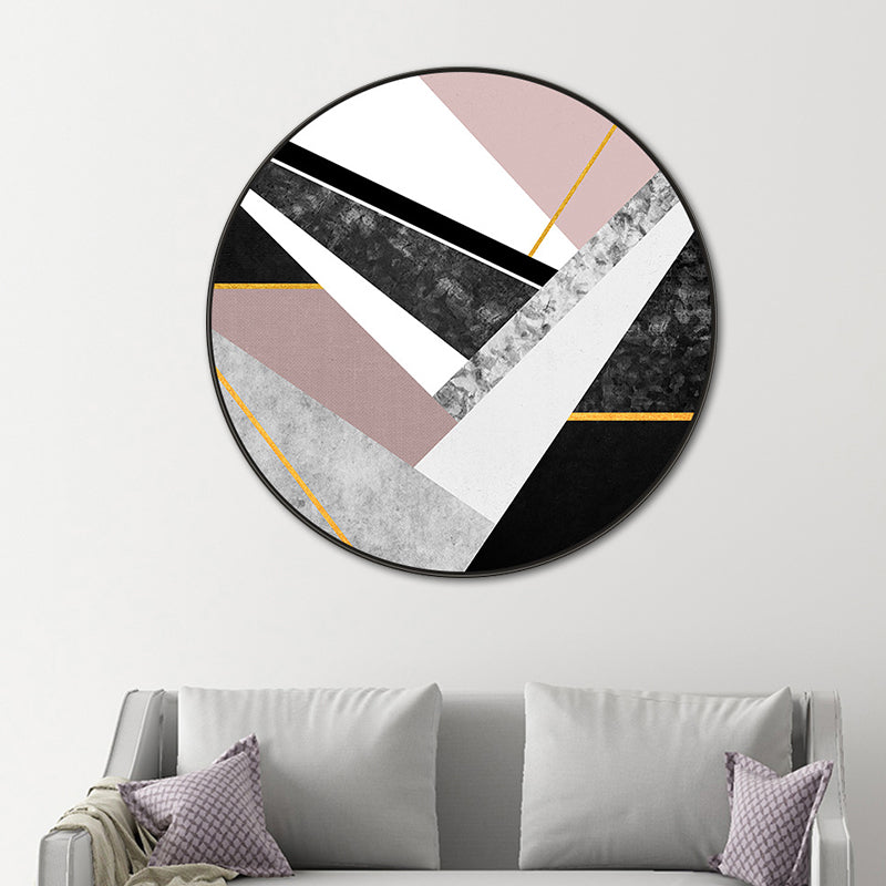 Vivolux | Leinwand Texturiert Wanddekoration Modernes Grafisches Muster Gemälde, Mehrere Größenoptionen