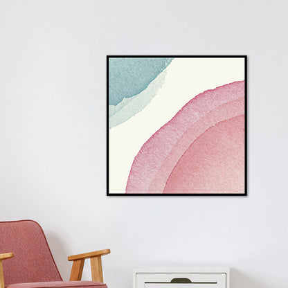 Vivolux | Lichtfarbiges zeitgenössisches Kunstgemälde abstrakte Leinwand für das Badezimmer, mehrere Größen