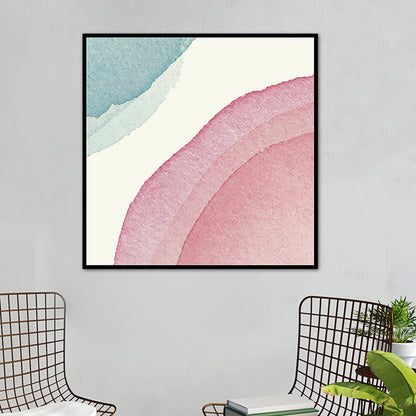 Vivolux | Lichtfarbiges zeitgenössisches Kunstgemälde abstrakte Leinwand für das Badezimmer, mehrere Größen