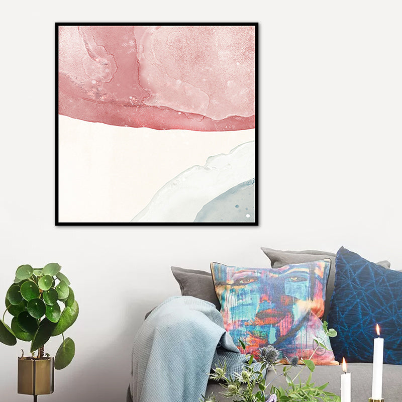 Vivolux | Lichtfarbiges zeitgenössisches Kunstgemälde abstrakte Leinwand für das Badezimmer, mehrere Größen