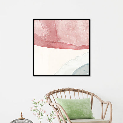 Vivolux | Lichtfarbiges zeitgenössisches Kunstgemälde abstrakte Leinwand für das Badezimmer, mehrere Größen