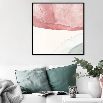 Vivolux | Lichtfarbiges zeitgenössisches Kunstgemälde abstrakte Leinwand für das Badezimmer, mehrere Größen