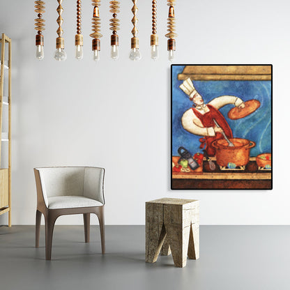 Vivolux | Abstract Expressionismus Chief Kunstdruck Kochlicht Farbwanddekoration, mehrere Größen