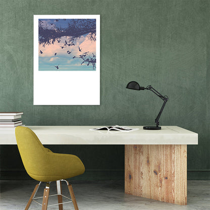 Vivolux | Zeitgenössische Himmelsszene Wanddekor Leinwand Hellfarbe Natur Landschaft Kunstdruck, Mehrere Größen