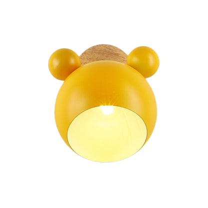 Vivolux | Nordic Style Globe Wandleuchte Holz & Metall 1 Lampe Wandleuchte für Restaurant Flur