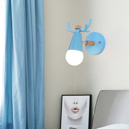 Vivolux | Nordic IJsconus Wandlamp met Hertenhoorns Metaal 1 Kop Sconcelamp voor Eetkamer