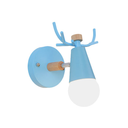 Vivolux | Nordic IJsconus Wandlamp met Hertenhoorns Metaal 1 Kop Sconcelamp voor Eetkamer