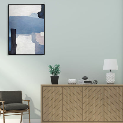 Vivolux | Strukturiertes abstraktes Wandkunstdekor Leinwand Mid-Century Modern Gemälde für das Wohnzimmer
