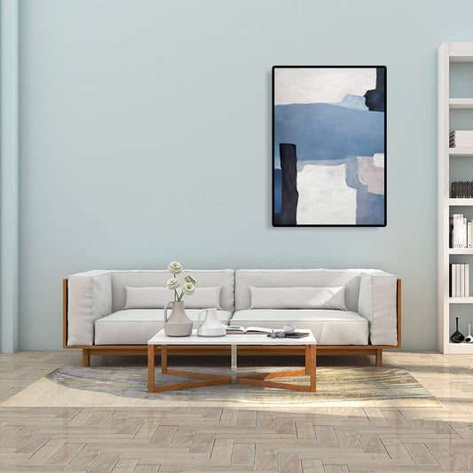 Vivolux | Strukturiertes abstraktes Wandkunstdekor Leinwand Mid-Century Modern Gemälde für das Wohnzimmer