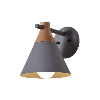 Vivolux | Macaron Style Onderkleur Wandlamp Conische Schaduw 1 Kop Metaal Wandlamp voor Keuken Gang