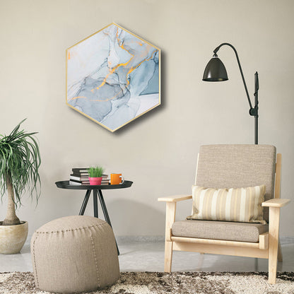 Vivolux | Ombre Patroon Wandkunst Print Moderne Canvas Textuur Schilderij in Zachte Kleur