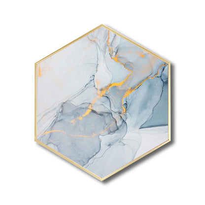 Vivolux | Ombre Patroon Wandkunst Print Moderne Canvas Textuur Schilderij in Zachte Kleur