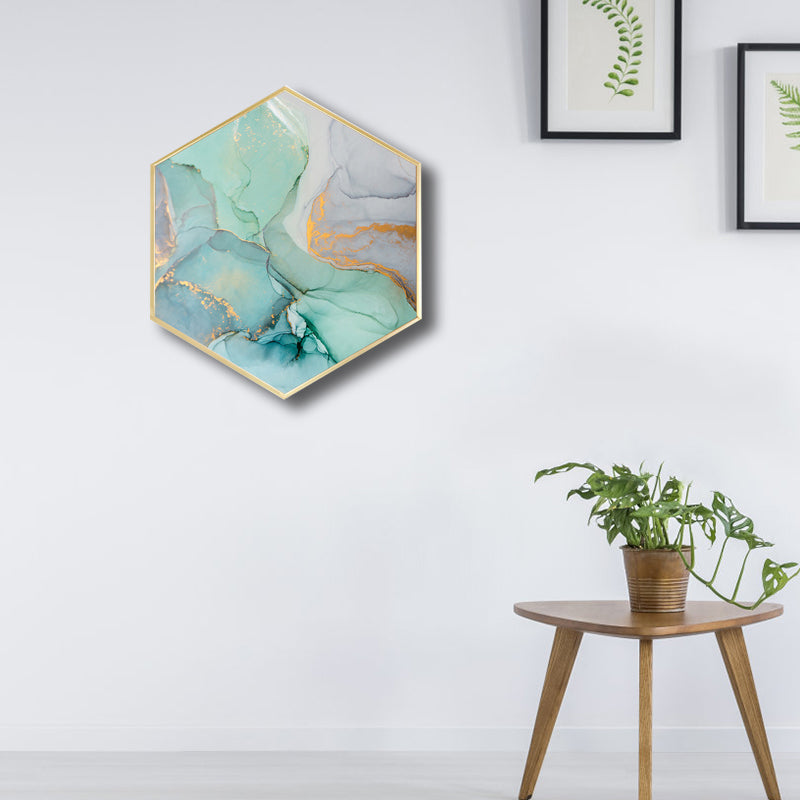 Vivolux | Ombre Patroon Wandkunst Print Moderne Canvas Textuur Schilderij in Zachte Kleur