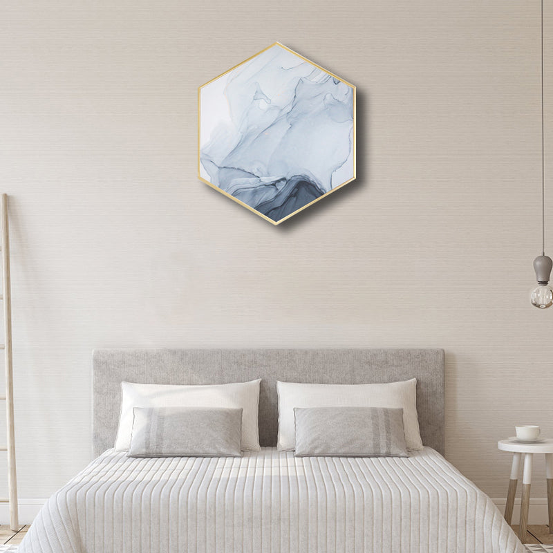 Vivolux | Ombre Patroon Wandkunst Print Moderne Canvas Textuur Schilderij in Zachte Kleur