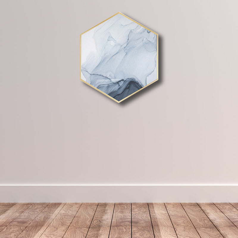Vivolux | Ombre Patroon Wandkunst Print Moderne Canvas Textuur Schilderij in Zachte Kleur