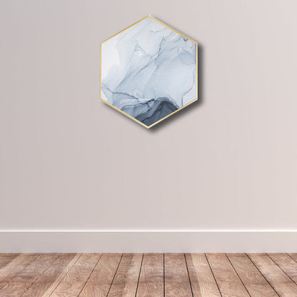Vivolux | Ombre Patroon Wandkunst Print Moderne Canvas Textuur Schilderij in Zachte Kleur