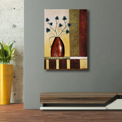 Vivolux | Helle Farben Blumentapete Texturiert Jugendstil Mädchen Schlafzimmer Leinwandkunst