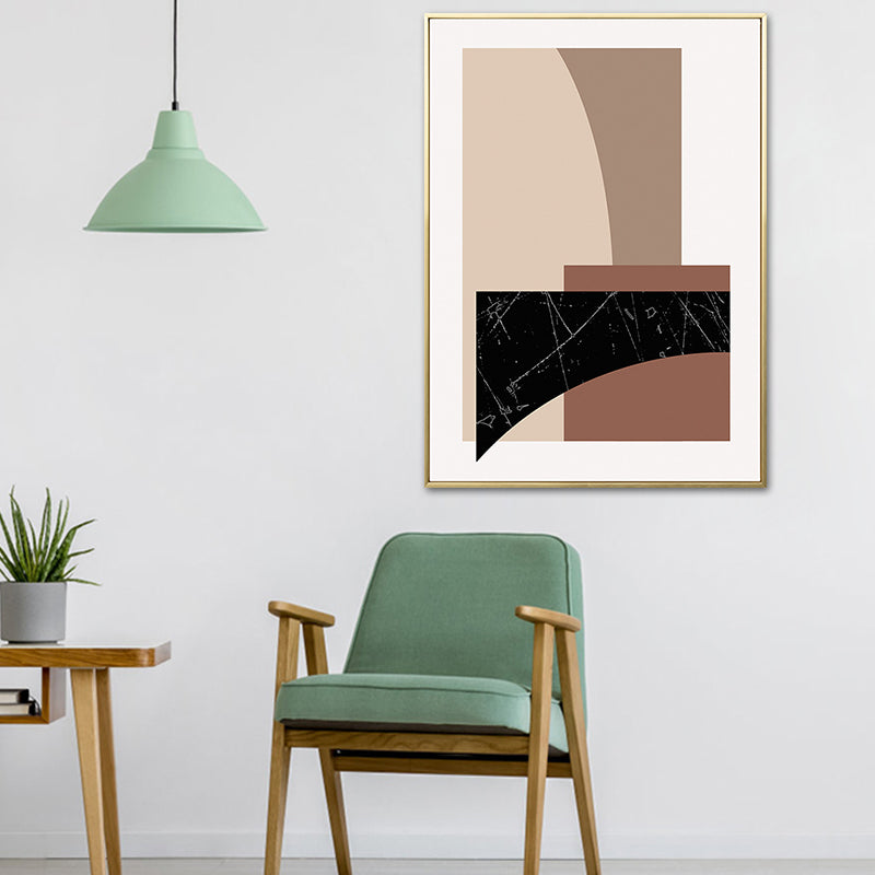Vivolux | Skandinavischer Stil Geometrisches Kunstdruckleinwand Helle Farbölmalerei Wanddeko