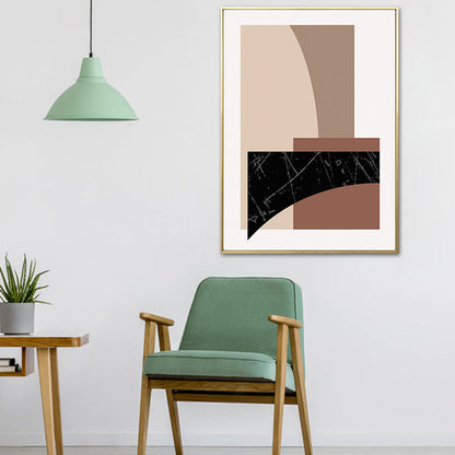 Vivolux | Skandinavischer Stil Geometrisches Kunstdruckleinwand Helle Farbölmalerei Wanddeko