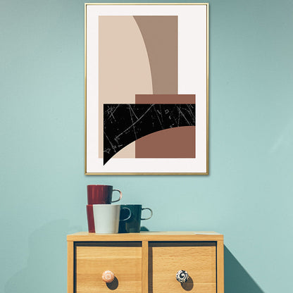 Vivolux | Skandinavischer Stil Geometrisches Kunstdruckleinwand Helle Farbölmalerei Wanddeko
