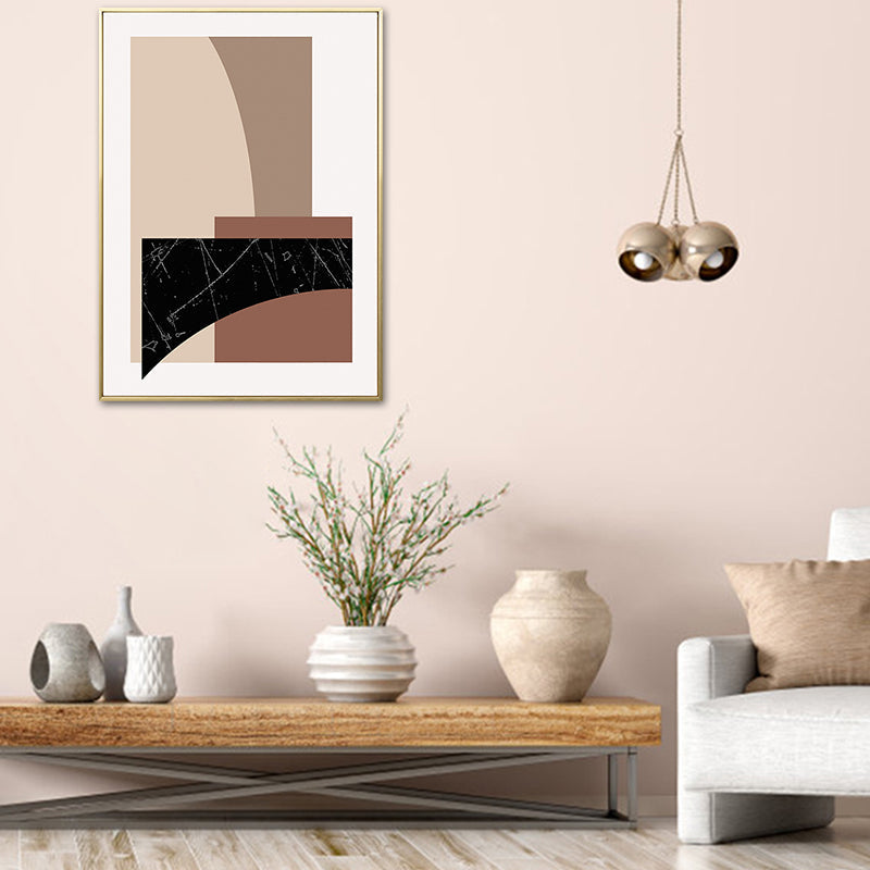 Vivolux | Skandinavischer Stil Geometrisches Kunstdruckleinwand Helle Farbölmalerei Wanddeko