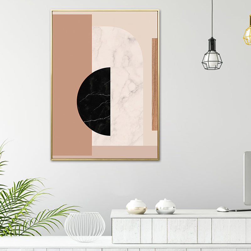 Vivolux | Skandinavischer Stil Geometrisches Kunstdruckleinwand Helle Farbölmalerei Wanddeko