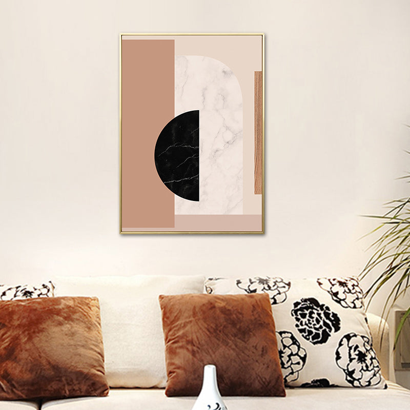 Vivolux | Skandinavischer Stil Geometrisches Kunstdruckleinwand Helle Farbölmalerei Wanddeko