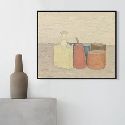 Vivolux | Flaschen und Dosen Wanddekor Licht Farbe Impressionismus Leinwand für Wohnzimmer, mehrere Größen