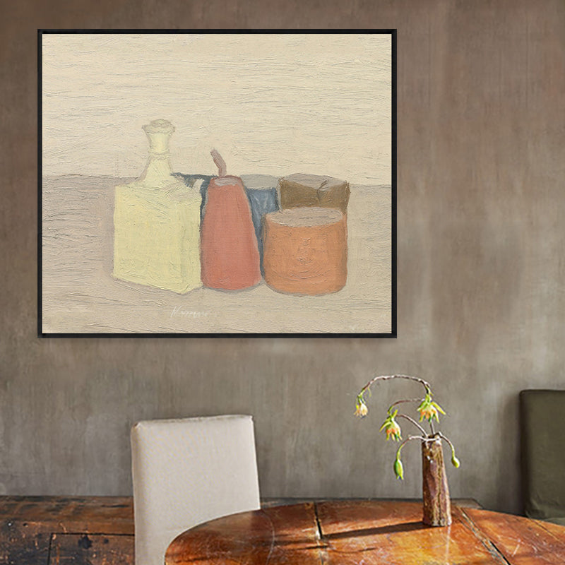 Vivolux | Flaschen und Dosen Wanddekor Licht Farbe Impressionismus Leinwand für Wohnzimmer, mehrere Größen