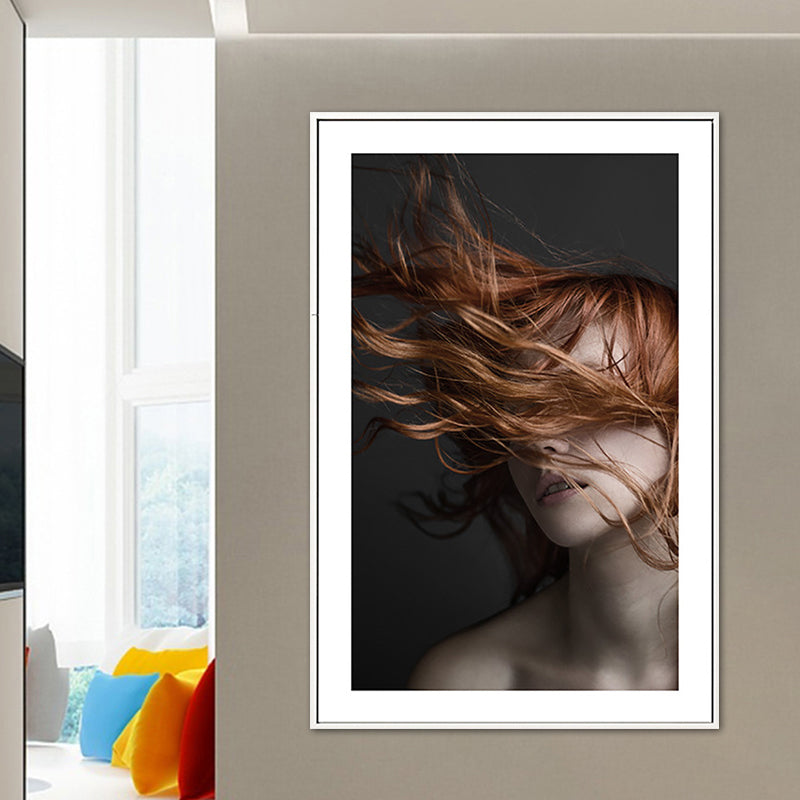 Vivolux | Tousle-Haired Maid Canvas für Küchenfotografie Wandkunst Druck, Mehrere Größen Optionen