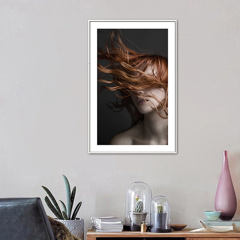 Vivolux | Tousle-Haired Maid Canvas für Küchenfotografie Wandkunst Druck, Mehrere Größen Optionen