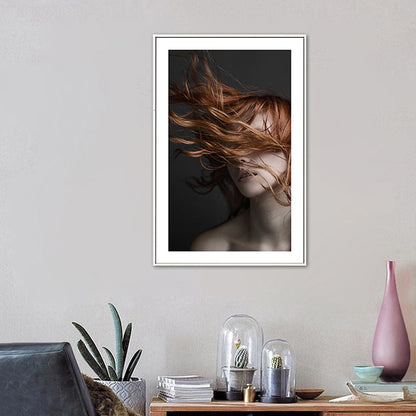 Vivolux | Tousle-Haired Maid Canvas für Küchenfotografie Wandkunst Druck, Mehrere Größen Optionen