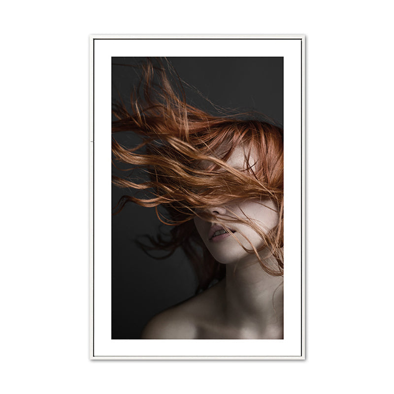 Vivolux | Tousle-Haired Maid Canvas für Küchenfotografie Wandkunst Druck, Mehrere Größen Optionen